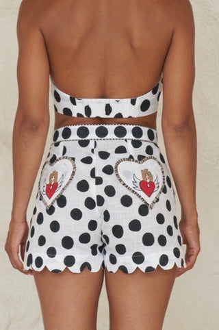 Love polka Shorties