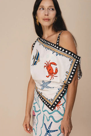 Ocean Muse Scarf Top